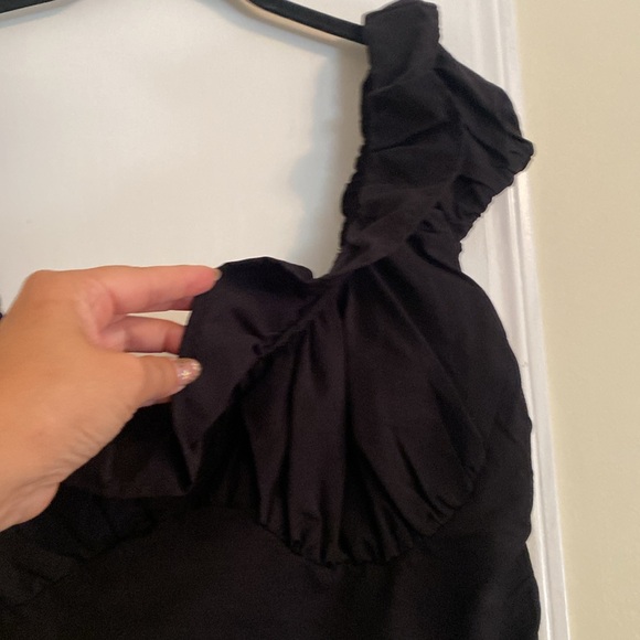 ZARA RUFFLED STRETCH TOP - Picture 7 of 14